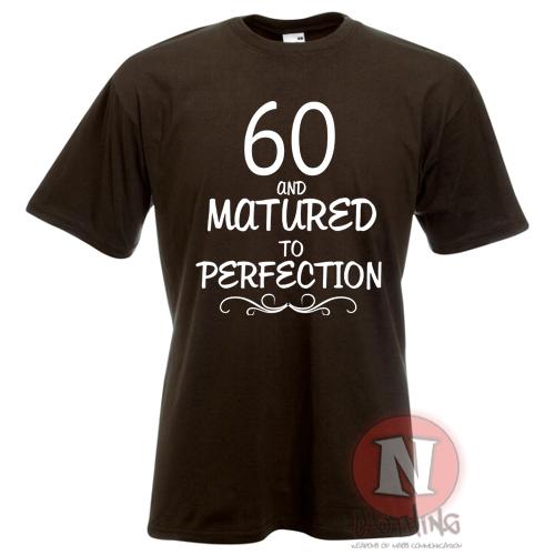 60th Birthday TShirt Celebration Present Gift Funny Awesome Teeshirt S
