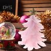 Fjäder julgran Bordsdekoration Handgjord trädfigur med Star Topper Holiday Home Centerpiece för jul nyårsfest
