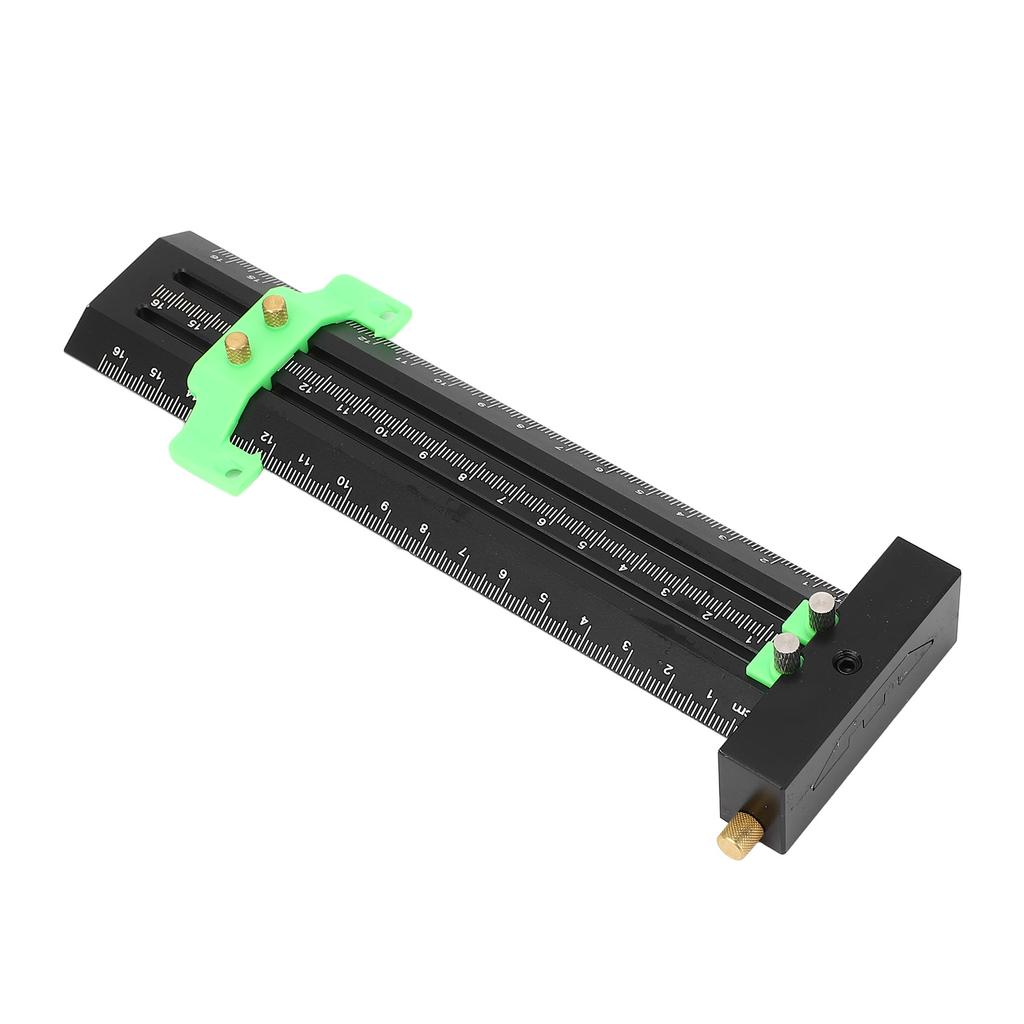 T Square Ruler Metal Aluminum Alloy Double Needle Woodworking Line Drawing Parallel Vertical