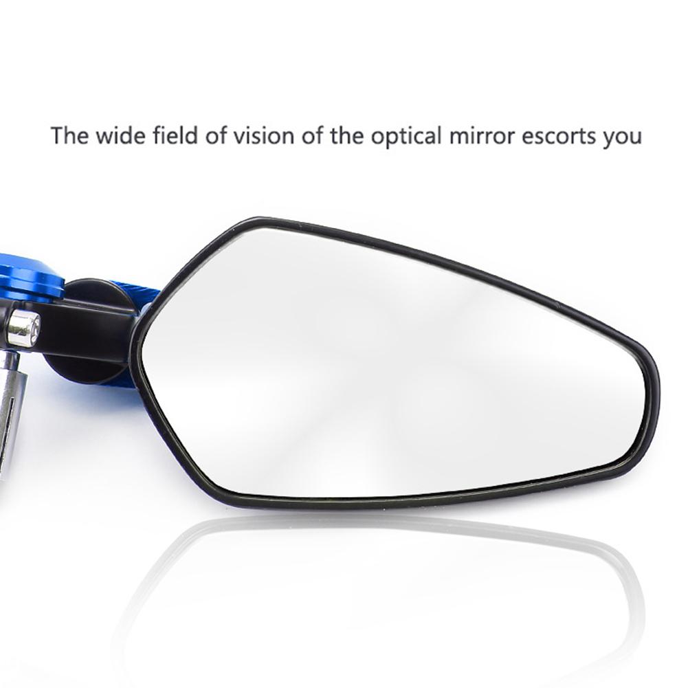 Kolip 1 Pair 22mm Motorcycle Bar End Rear Mirrors Replacement Retro Handlebar Side View Mirror Modified Accessories