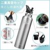CHENGWEI 1 Liter Vacuum Insulated Water Bottle, Keeps Hot or Cold, Carbonated, and Sports Drinks Compatible, Direct Drinking, Leak-Proof, Wide Mouth,
