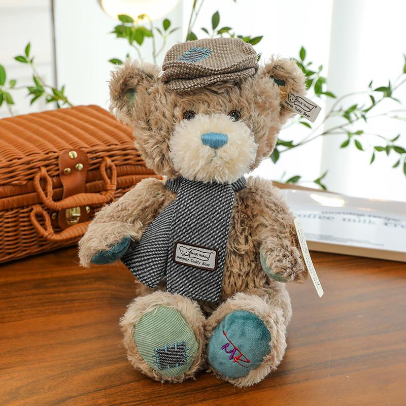 

Sweater Camera Teddy Bear Plush Toy Cartoon Stuffed Animal Doll Decoration Gift черный коричневый