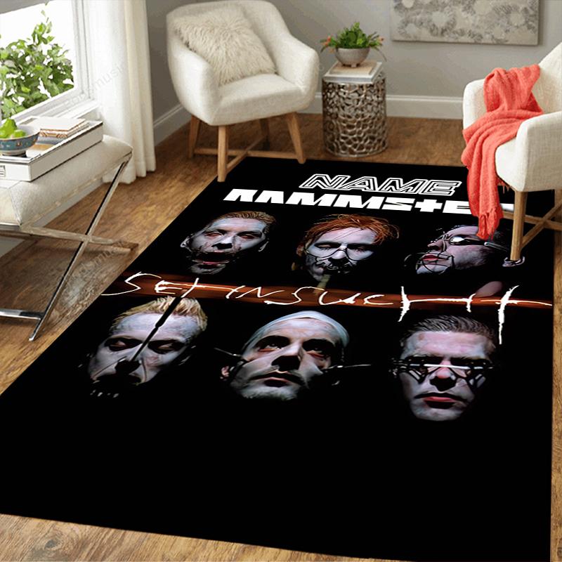 Custom 1Pc Rammstein Metal Music Band Rug Office Carpet Indoor Outdoor Entrance Doormat Nonslip Soft And Comfortable Living Room D2915232