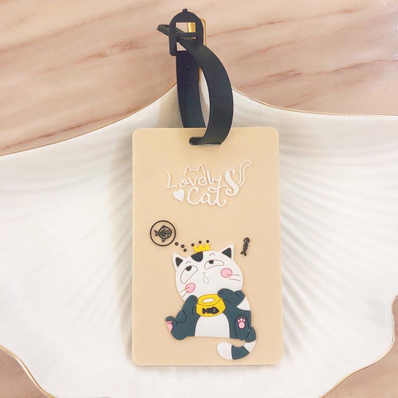 

Мультяшные дорожные бирки для багажа, багажные, для чемодана, держатель для этикетки с именем и адресом, силиконовые