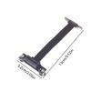 PCIE 3.0/4.0 X1 Riser Cable 90 Degree Right Angle PCIE Extension Cable Adapter PCIe Express Riser Card Ribbon Extender