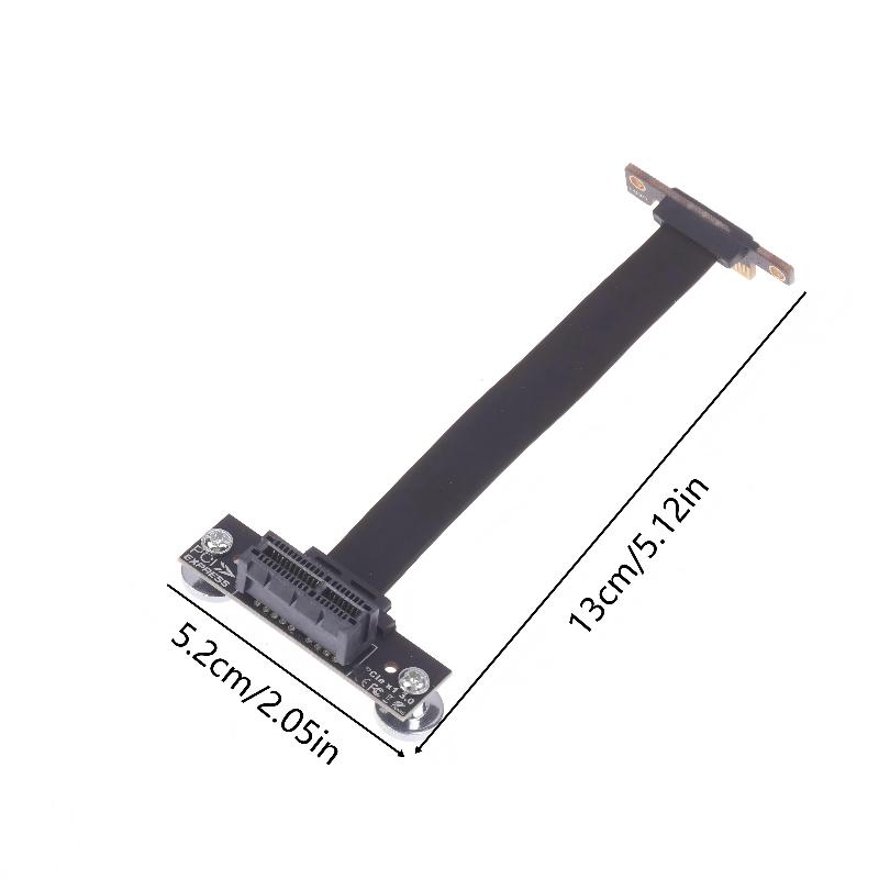 PCIE 3.0/4.0 X1 Riser Cable 90 Degree Right Angle PCIE Extension Cable Adapter PCIe Express Riser Card Ribbon Extender
