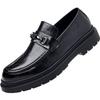 Four Seasons Men's Leather Shoes Classic Gentleman Style Daily office Outdoor leisure party business walking thick soled loafer