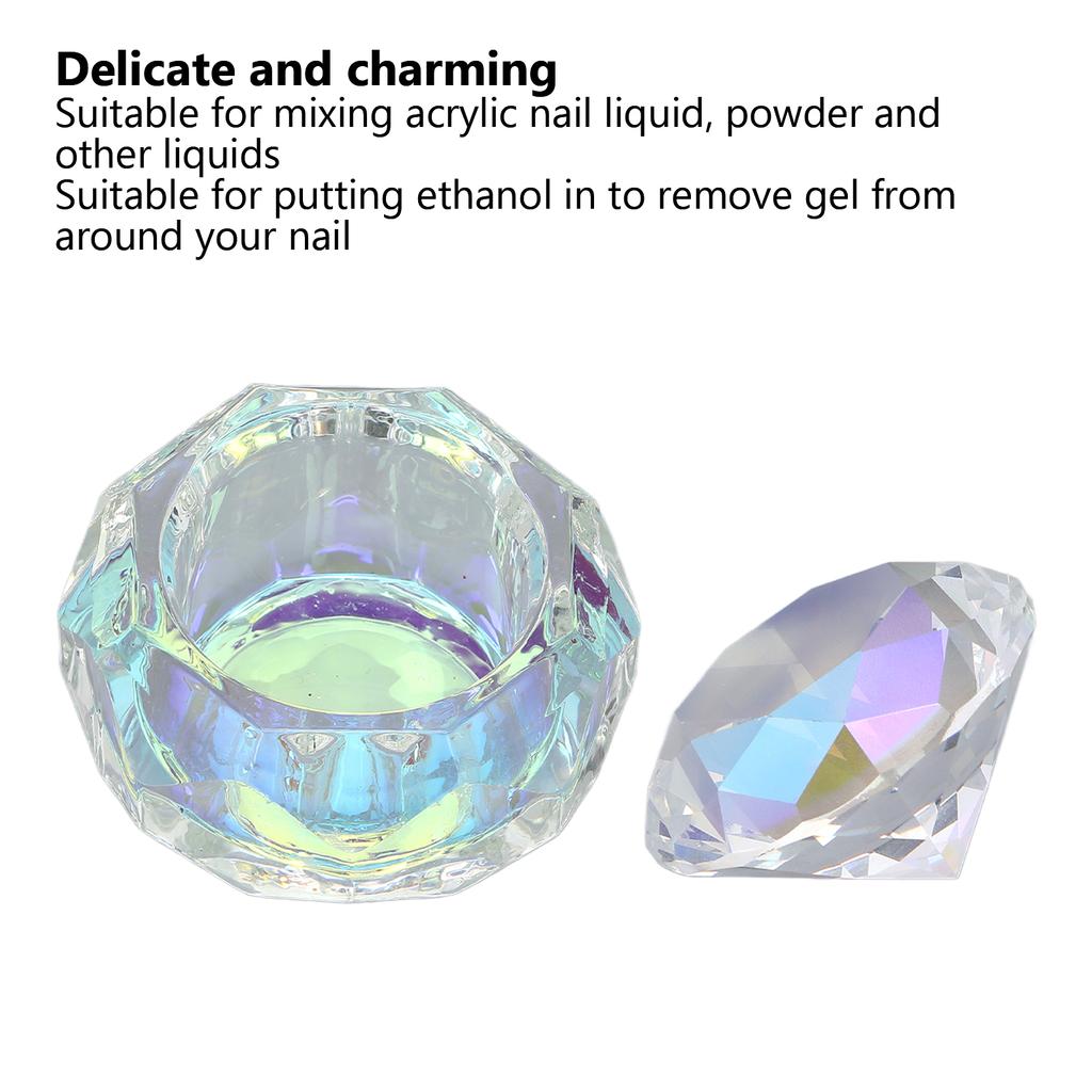 Nail Acrylic Liquid Cup Portable Nail Liquid Crystal Cup for Nail Acrylic Liquid Powder