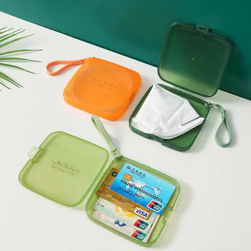 Travel Containers Mask Storage Box Dust Proof Storage Case ID Card Storage Home Organizer Transparent Mask Cover