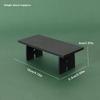1 Pcs Miniature Black Table And Chair Furniture Model Scene Decoration Props House Accessories