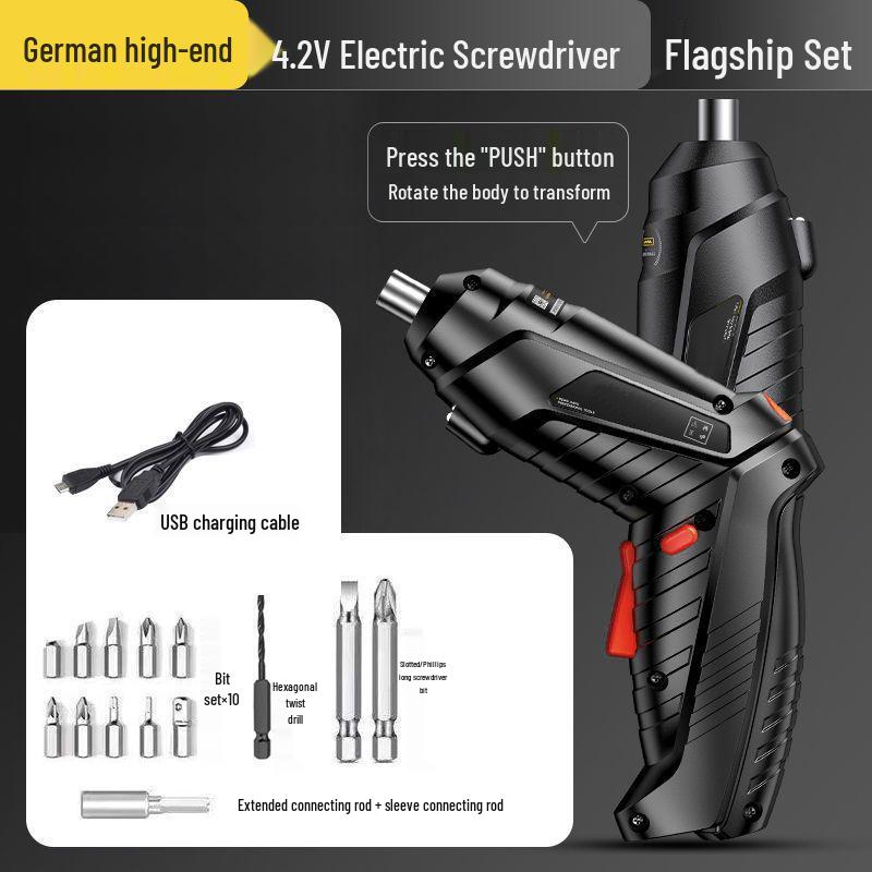 Multi-Functional Mini Electric Screwdriver & Lithium Hand Drill
