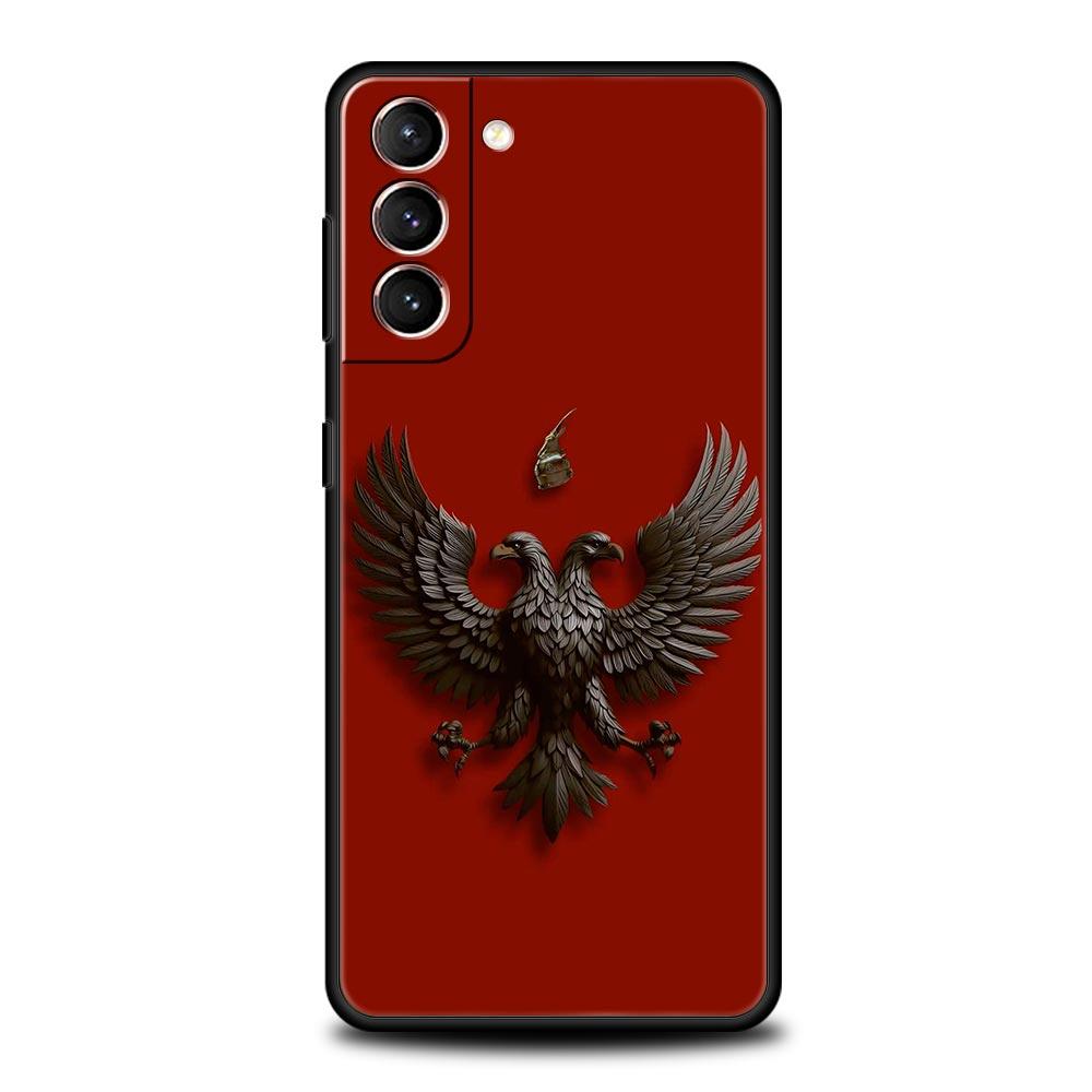 

Чехол для телефона Samsung Galaxy S25 Edge S24 S23 S22 S21 Ultra S20 FE 5G S10 S10E S9 Plus Мягкая крышка из ТПУ Флаг Албании Албанцы Galaxy S20+