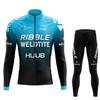 Long Sleeve  Sweat-absorbing Quick-drying Highway Spring and Autumn Men's and Women's Cycling Suit 2026 Autumn Breathable Cycling Suit Set