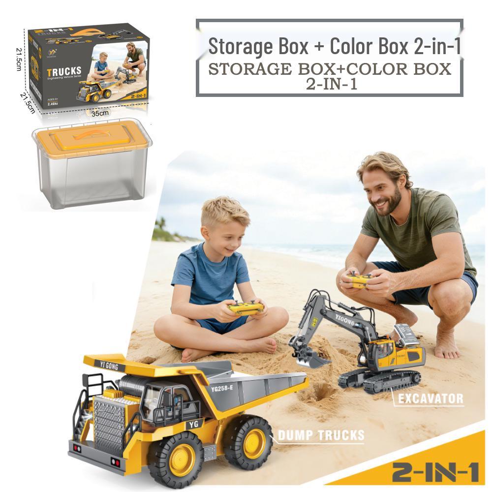 Children's Alloy Excavator Toy Vehicle - Simulation Model for Boys