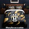 Juventus FC Design Bed Bedding Set 1 Duvet Cover + 2 Pillowcases Soft Breathable Household Bed Linens