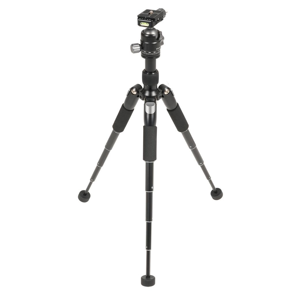 Camera Tripod 360 Degree Ball Head Height Adjustable Lightweight Portable Tripod with Phone Clip