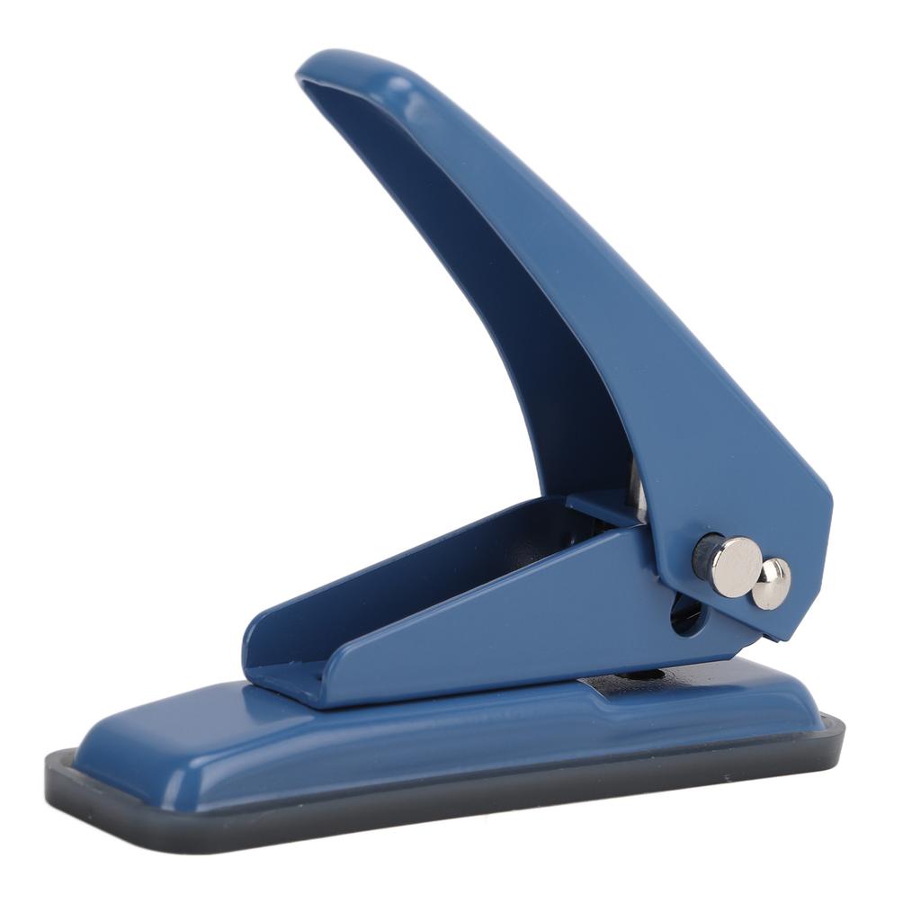 2pcs Hole Puncher Single Navy Blue Leverage Structure Punching Tool for Office Home School