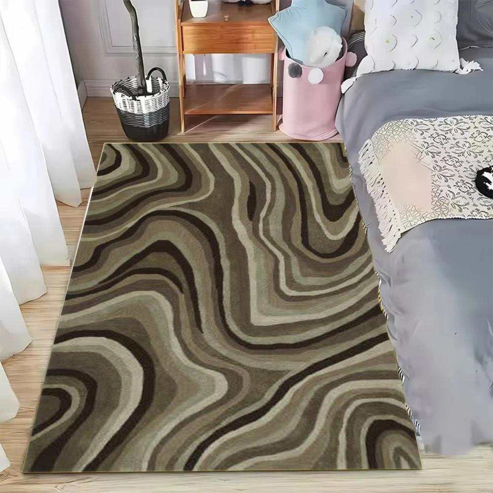 

Fresh Wave Texture Area Rug Modern Stylish Soft Non-Slip Floor Carpet for Trendy Living Rooms Home Spaces 40x60cm
