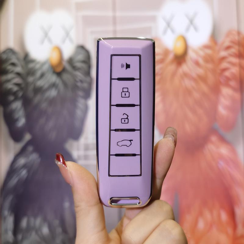 

Compatible Key Case for Wey Mocha VV5, Macchiato, Great Wall Latte VV6, VV7 - Shell Bag with Buckle