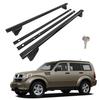 Cross Roof Bars - J&J AUTOMOTIVE - Dodge Nitro 2007-2012 - Aluminium - Matte Black - No-Drill Mounting