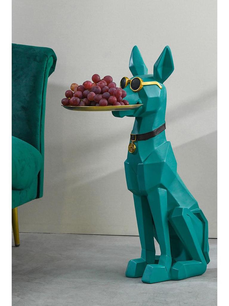 Moderne Luxus Mosaik Dobermann Schlüsselablage für Wohnzimmerdekoration