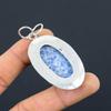Anniversary Gift For Her Natural Sodalite Gemstone Pendant 925 Sterling Silver