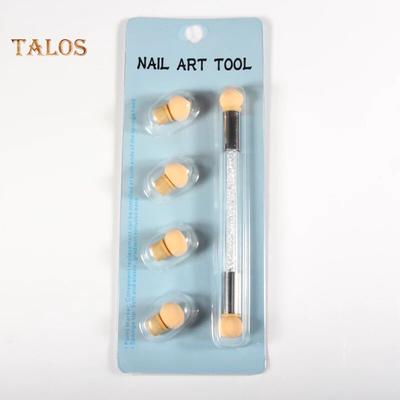 UV gel Extension Washable Double Head Sponge Smudge Pen nail art pero Painting Dotting Tool