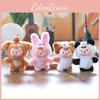 Adorable Rabbit Plush Doll With Pp Cotton Filling For Backpacks And Gifts