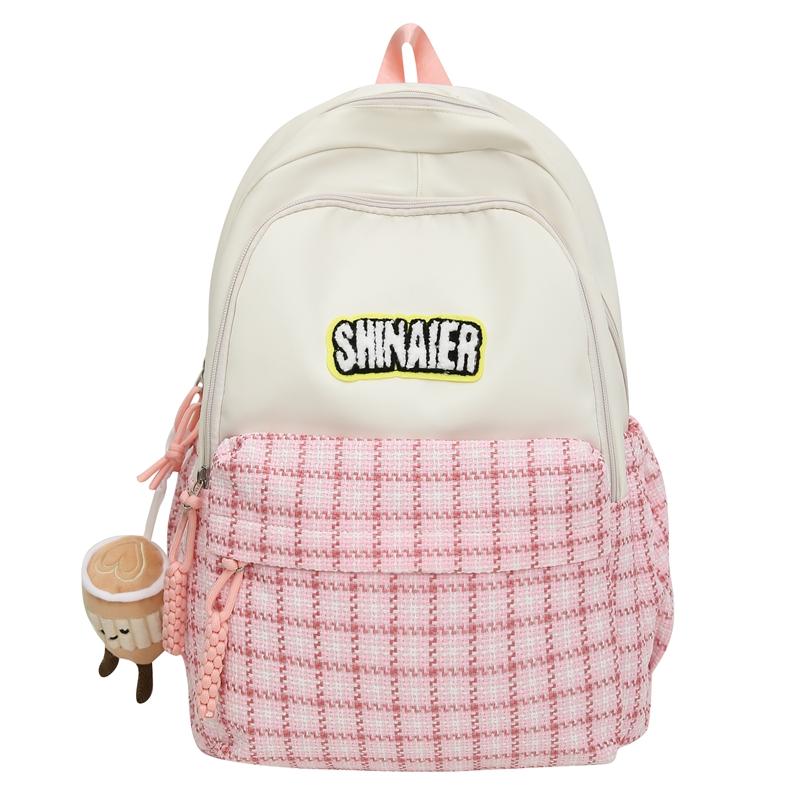 Children's Schoolbag Women's Plaid Backpack Student Backpack
