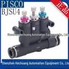 Japan PISCO BJSU Series Speed Control Valves with Buffer (BJSU4H, BJSU6H, BJSU8H, BJSU10)