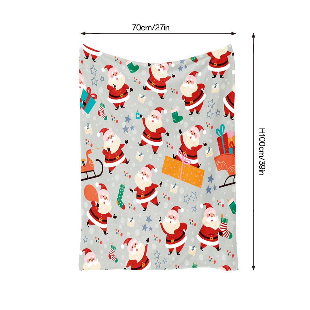 Soft Fluffy Throw Blanket Cozy Warm Bedspread Decorative Quilt Farmhouse Home Decor Gift for Her Him Christmas Pattern