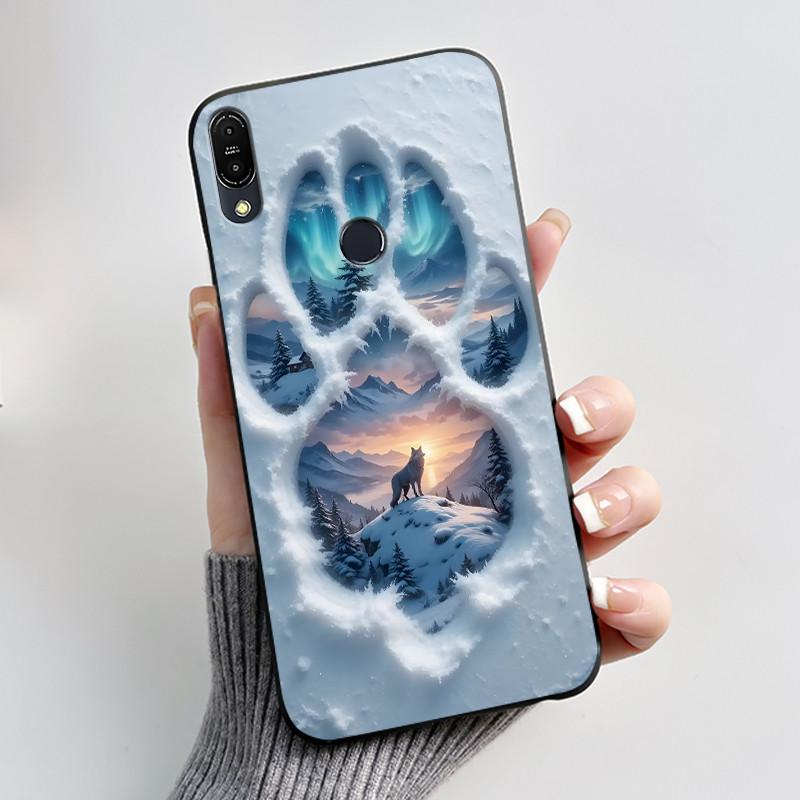 For Asus Zenfone Max Pro M1 ZB602KL ZB601KL X00TD / Max M1 ZB555KL X00PD Case Rabbit Cartoon Animals Black Soft Silicone Cover