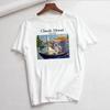 Claude Monet New Summer Female Art Printed Unisexs Tshirt Short Sleeve Casual Letter Harajuku Ins Tops Tees Unisexs Clothing