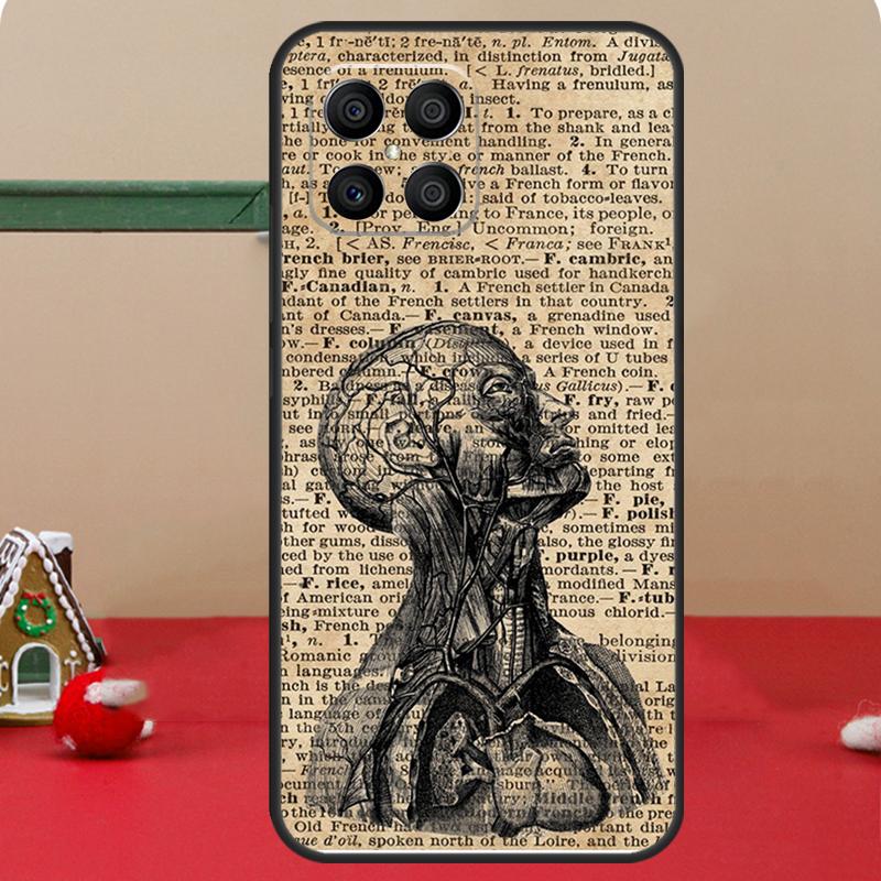 Medical Human Organs Brain Case For Honor Magic 8 7 6 Pro Honor 200 400 70 90 Lite X8c X8b X9a X9b X9c X9d Win RT Coque