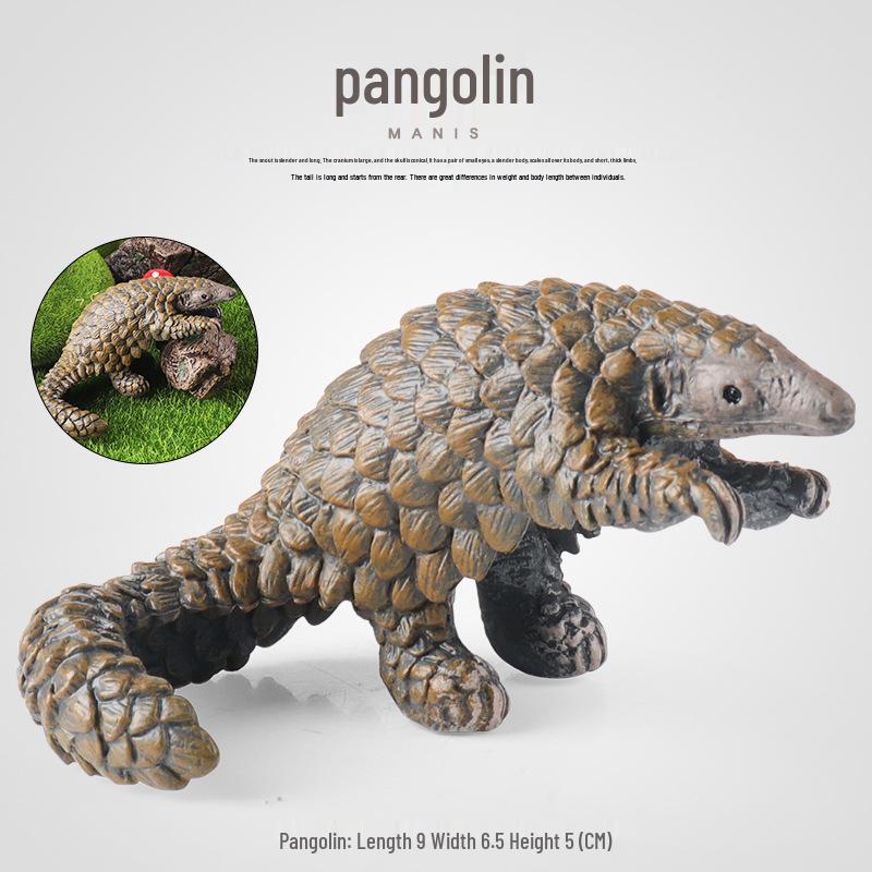 Pangolin Wild Animal Simulation Model - Children's Cognitive Desktop Ornament and Gift