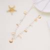 Shell Imitation Pearl Body Chain Adjustable Beads Belly Chain Retro Starfish Waist Chain  Ladies