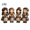 Patchwork Girl DIY Kit Kit, 3D Doll Sewing Craft Set with Pre-Cut Toy Making Fabric Thread Needles, Cute for Home Decor Handmade Gift Art