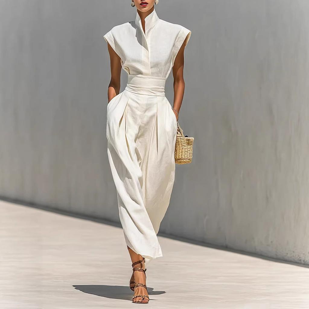 Dámské ležérní a módní jednobarevné šaty