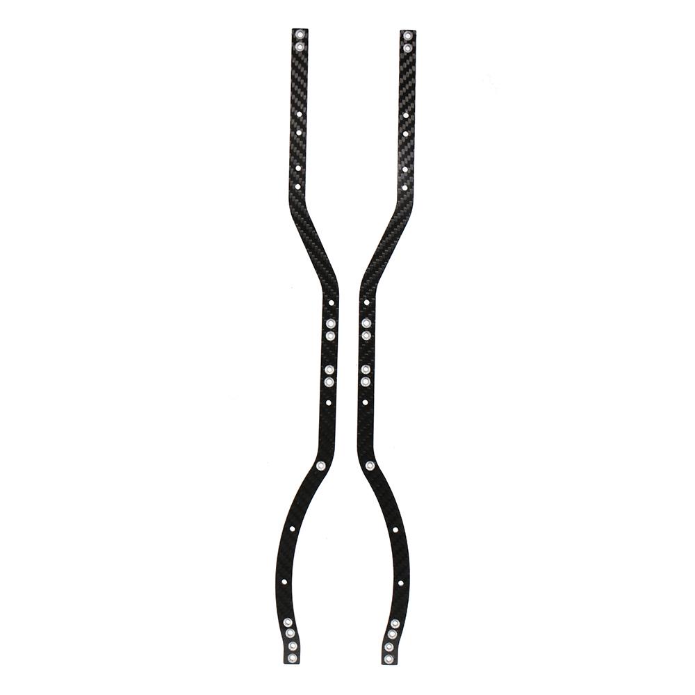 Chassis Frame Rails Carbon Fiber Beams for Axial SCX10 I SCX10 II RC Car Crawler Truck