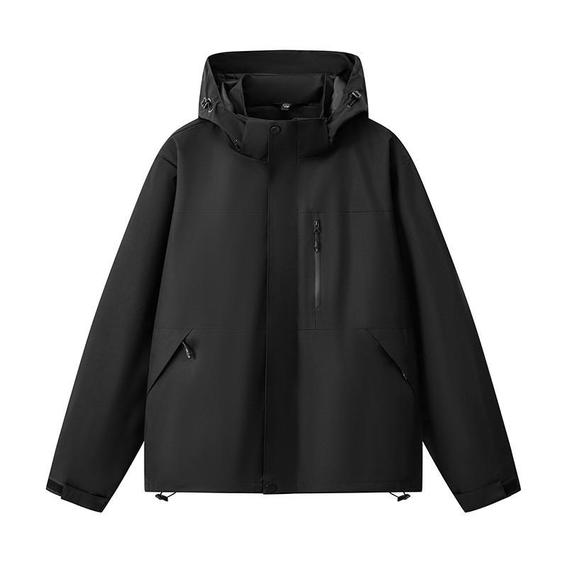 Unisex Hooded Windproof Waterproof Outdoor Jacket Hiking Camping Fall Lightweight Breathable Raincoat