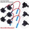1Pcs Micro Mini Standard External Line Connector 12V/24V 10A Automotive Fuses Tap Car Accessories