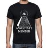 Illuminati Secret Associate Member Eye Pyramid Inspiration Funny T Shirt Tee