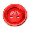 Red Keyless Engine Push Start Button & Surrounding Ring For Cadillac Chevy GMC