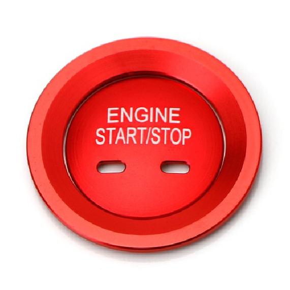 

Red Keyless Engine Push Start Button & Surrounding Ring For Cadillac Chevy GMC