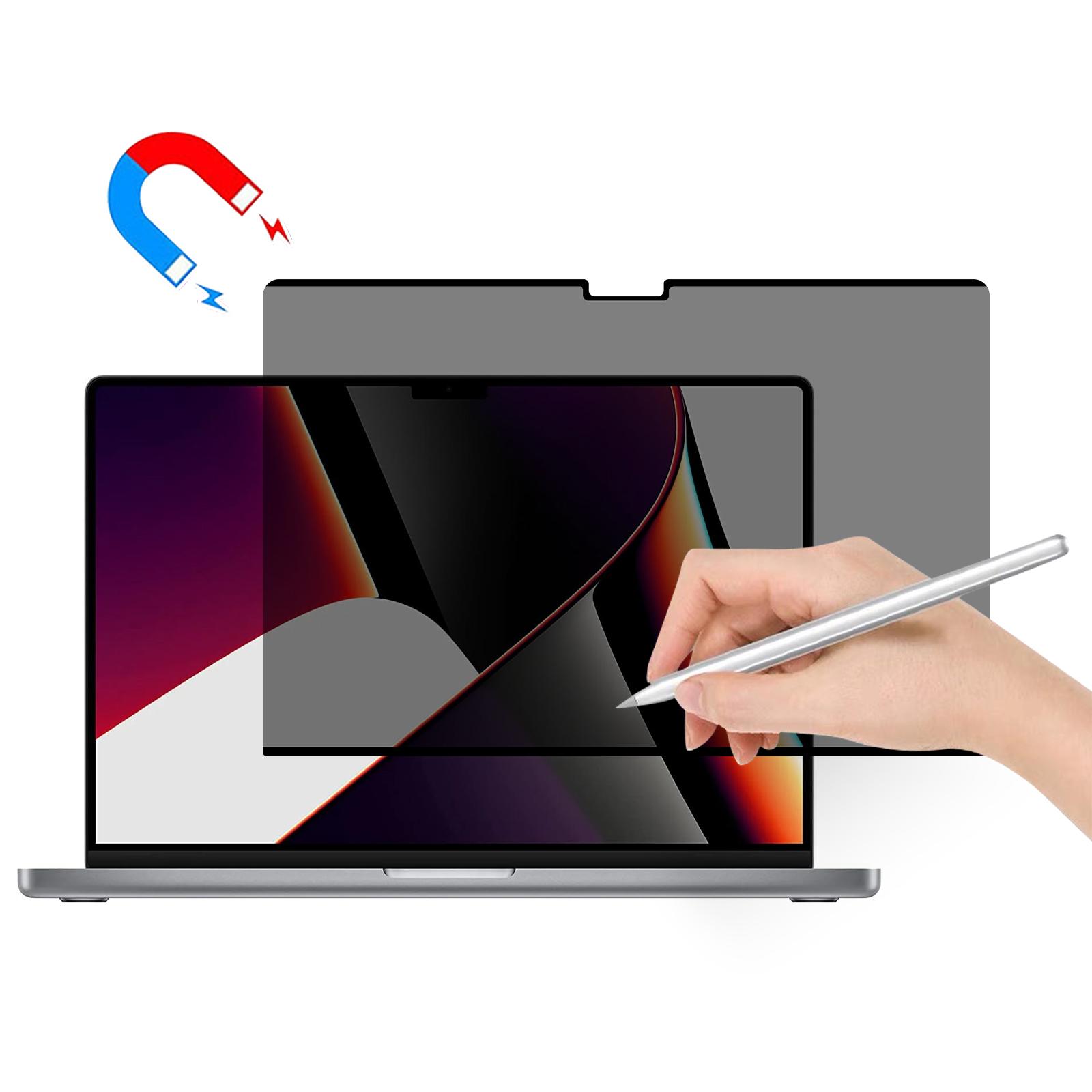 

Матовий захисний екран для MacBook Pro 16 дюймів (2024) A3403 A3186 M4/(2023) A2780 A2991 M3/(2021 рік) A2485 Магнітна ПЕТ Антишпигунська плівка