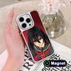 Akame Kurome Silver Plating Magsafe Mobile Phone Case for iPhone 17 16 15 14 13 12 11 Air Pro Max Plus Colorful Cover