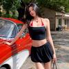 Korean Version Ins New Split Swimsuit Women's High Waist Skirt Style To Cover the Belly and Show Thinness, Small Chest Soaking Hot Spring Swimsuit