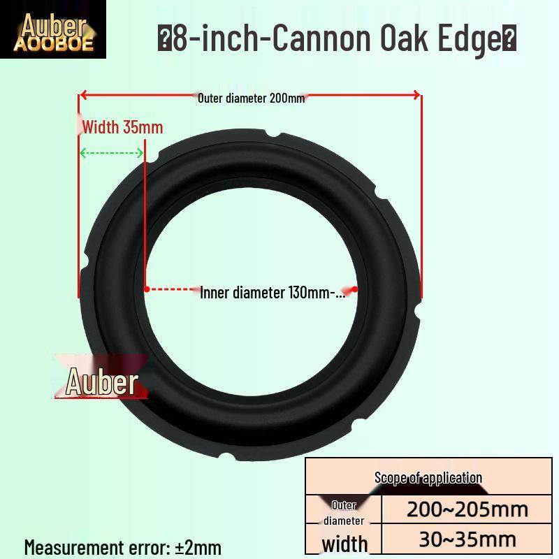 Audio Speaker Rubber Edge Repair Rings: 3/4/5/6.5/8/10/12 Inch Replacement