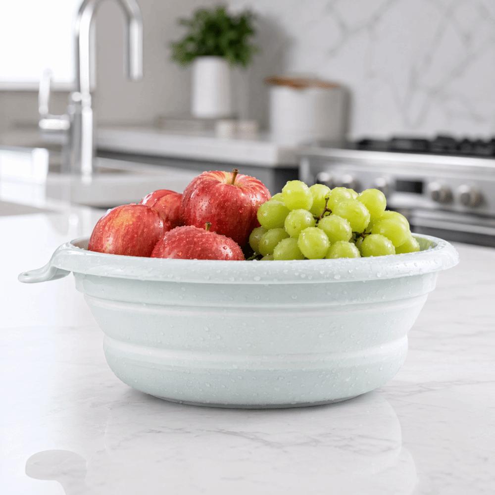 2 Pack Collapsible Dish Tub Folding Wash Basin Tub Durable Wash Basin Camping синий