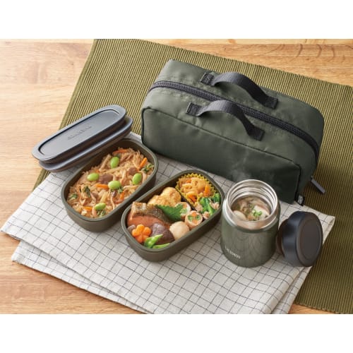 Thermos Vacuum Insulated Soup Lunch Set 800ml Khaki JEA-801 KKI
